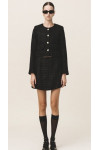 DOREEN TWEED CROP BLACK JACKET AND SKIRT